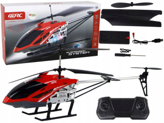 Lietajúci RC model - RC helikoptéra vrtuľník na diaľkové ovládanie 70 cm červená