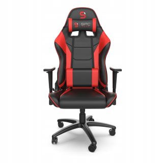 Herná stolička SPC Gear SR300 V2, čierna a červená ekokoža