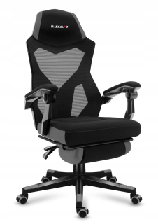 Herná stolička Huzaro Combat 3.0 Grey, čierna a sivá sieťovina