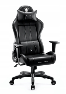 Herné kreslo Diablo Chairs X-One 2.0, čierna ekokoža