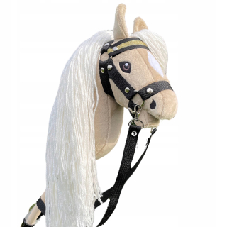Hobby Horse veľkosť A4, béžová "Sunny Palomino" + ohlávka + opraty