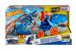 Autodráha - Hot Wheels T-Rex Mega Transporter Set HNG50