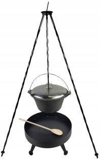 Liatinový kotlík 8 P KRB 40 cm Statív 120 cm