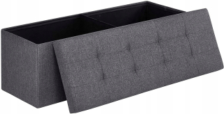 Songmics LSF77K čalúnená taška 110x38x38 cm šedá