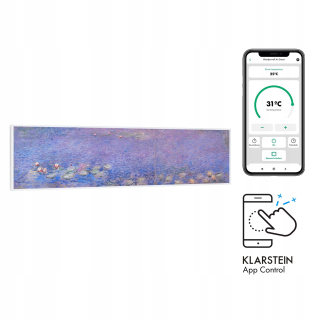 KLARSTEIN INFRAČERVENÝ VYKUROVACÍ PANEL SÁLAVÝ OHRIEVAČ 350W SMART