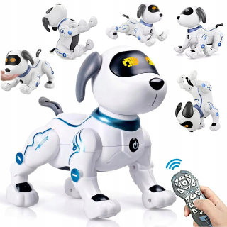 Na programovanie a kódovanie Robop INTERAKTÍVNY ROBO DOG DOG OVLÁDANÝ DOTYKOVÝM HLASOM