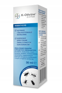 K-OTHRINE 2,5 flow 30ml proti muchám a komárom