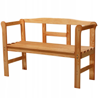 Záhradná lavica - Záhradná lavica GDAX Wooden Park Garden s operadlom 119 cm terasa záhradná tik