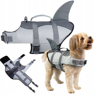 KÚPACÍ KAPOK PRE PSOV VODNÝ ŽIVOT VESTA SHARK veľkosť XS