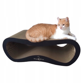 VEĽKÝ KARTÓN MAČIACI ŠKRABÁK LEON XXL LED 78x28x40 cm Mruu&Pruu