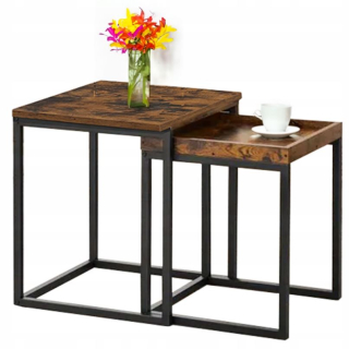 SoBuy fbt konferenčný stolík obdĺžnikový 50 x 40 x 60cm, buk tmavý