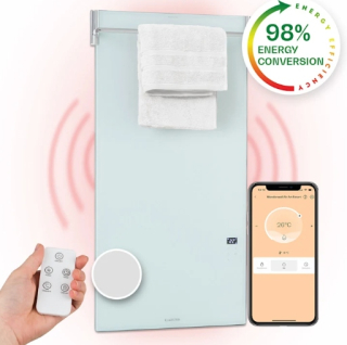 Klarstein elektrický kúpeľňový radiátor 750 W 590 x 1120 mm biely