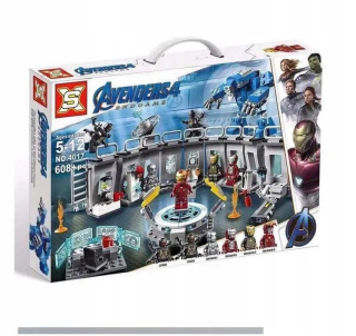 Stavebnica SX Iron Man Armor 4017, 608 dielikov, v kufríku
