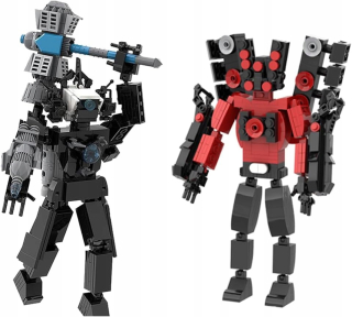 Stavebnica, slamky - Stavebné bloky Skibidi Titan figurín