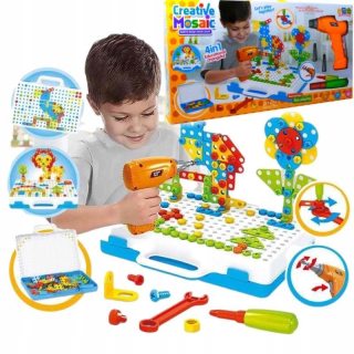 Detské náradie - Konštrukčné bloky vŕtačka skrutkovača