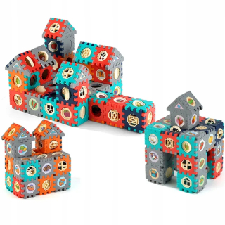 Magnetická stavebnica - Magnetické bloky konštrukčné puzzle 330 Magnetické prvky