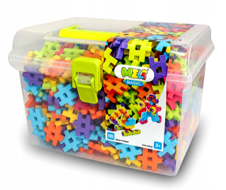 Vafle stavebnica - MELI BASIC BLOCKS 500 ELEMENTS CESTOVNÝ BOX