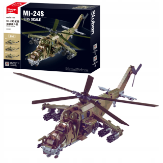 Stavebnica, slamky - Blokovanie vrtuľníka vrtuľníka Słuban MI-24S 893 EL