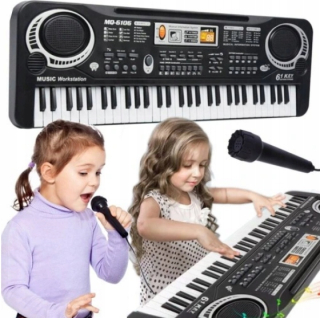 KLÁVESNICA ORGÁN PIANO MIKROFÓN pre začiatočníkov 61 KLÁVES PRE DETI