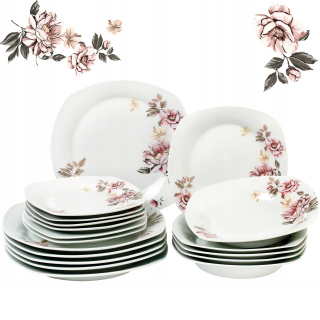 Porcelán, servis - Sada tanierov večere porcelánový prísľub