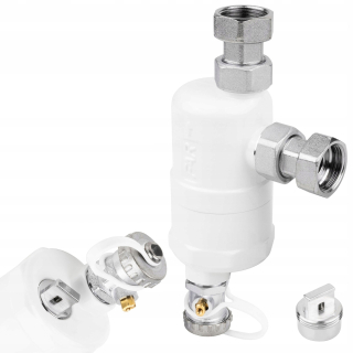 SEPARATOR KONTAMINACIÍ AFRISO UHOLOVÝ MAGNETICKÝ FILTER PRE PLYNOVÝ KOTOL