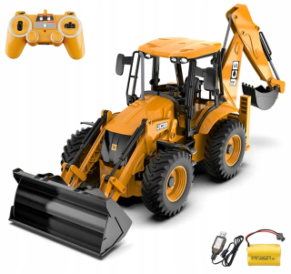 Báger pre deti - RC NAKLADAČ RÝPADLA Diaľkovo ovládaný JCB + DIAĽKOVÝ