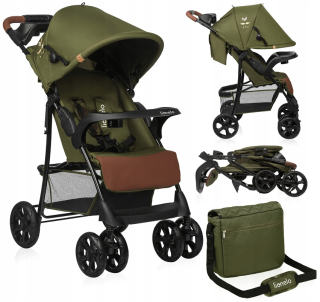 Kočík Kočík, ĽAHKÝ, skladací, veľké kolesá, Lionelo Emma BAG
