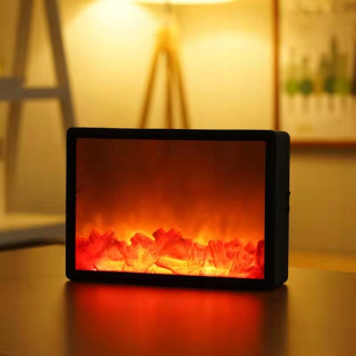 Lampáš - KRBOVÁ LAMPA LAMPA IMITÁCIA OHŇA 3D PLAMEŇ