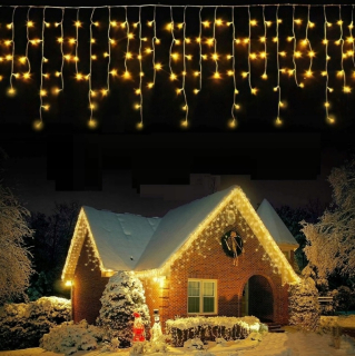 Vonkajšie Vianočné osvetlenie - Závesové žiarovky pre strechu 500 LED iCille Warm White
