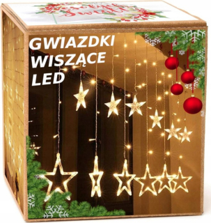 Vonkajšie Vianočné osvetlenie - Snehová vločka hadica hadice externých LED sviatočných lampy 120 LED hviezda