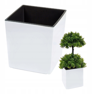 Kvetináč Grando 40 cm x 40 x 40 cm, priemer 40 cm, biely plast