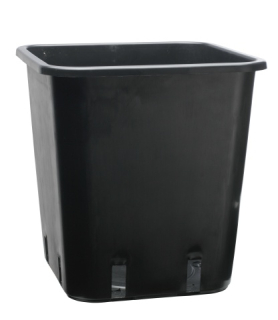 Kvetináč DonKwiat 25 cm x 25 x 26 cm, čierny plast