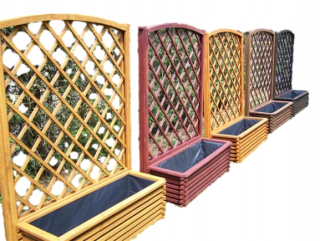 KVETINÁČ 120x40x37+ PERGOLA ODPORÚČAM! MRIEŽKOVÝ KVETINÁČ