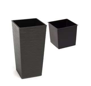 Lamela LA589-50 kvetináč 25 x 25 x 46,5 cm grafit
