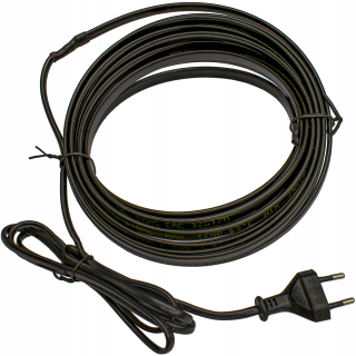 Vykurovací kábel - 20 W 8 mm vyhrievací kábel s 3 m zástrčkou