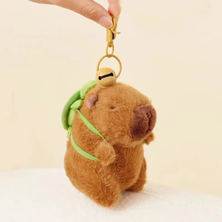 Plyšová kľúčenka Capybara Roztomilá taštička Prívesok Creatuve Fluffty Animals Keyring K
