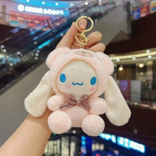 Plyšová kľúčenka Kawaii My Melody Sanrio Cinnamoroll Roztomilá kreslená kľúčenka f