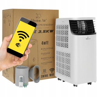 Mobilná klimatizácia - Prenosná klimatizácia Breez 3,5kW WiFi Kúrenie