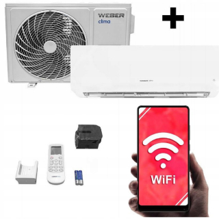 Mobilná klimatizácia - Nástenná klimatizácia WEBER CLIMA Q 7 kW+WiFi+4D