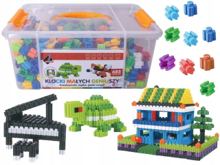 Stavebnica, slamky - Konštrukčné bloky malých géniov Box 685 EL.