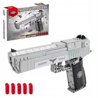 Stavebnica, slamky - Stavebné bloky Desert Eagle XB24004 Pištoľ