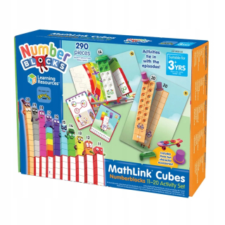 Bloky, matematické kocky, 11-20, kocky MathLink