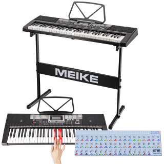 Nálepky na klávesnicu + podsvietený organ MK2115 s POZNÁMKAMI