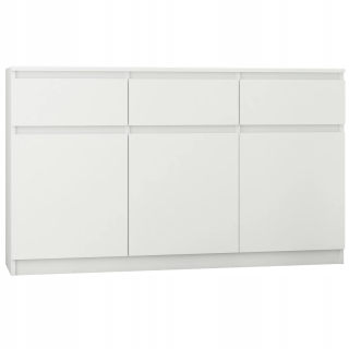 Mobene Moderná komoda 120 x 40 x 98cm matná biela