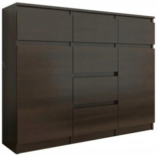 Mobene Moderná komoda 120 x 40 x 98cm matný wenge