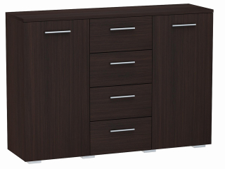 Komoda Matkam Helena 120 x 35 x 84,5cm matný wenge