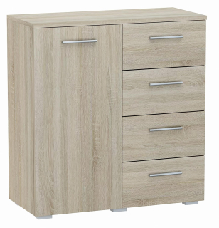 Komoda Matkam Helena 80 x 35 x 84,5 cm dub sonoma matný