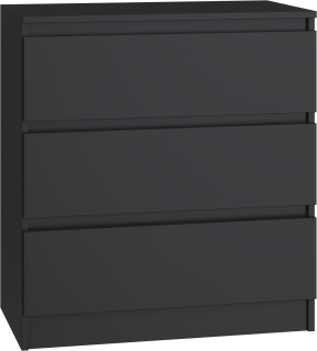TopEshop Malwa M3 komoda 70 x 40 x 75 cm čierna