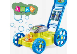 Kosačka na trávu Bubble Machine Modré mydlové bubliny Music