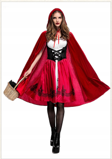 Halloween kostým pre dospelých Cosplay Small Red Hood Party Clothing